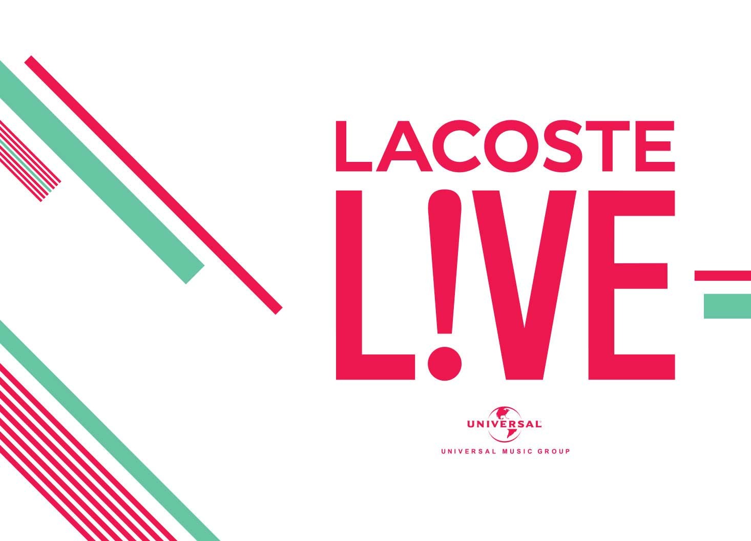 Lacoste L!VE x Universal Music - Hatch Design - Digital Creative Agency